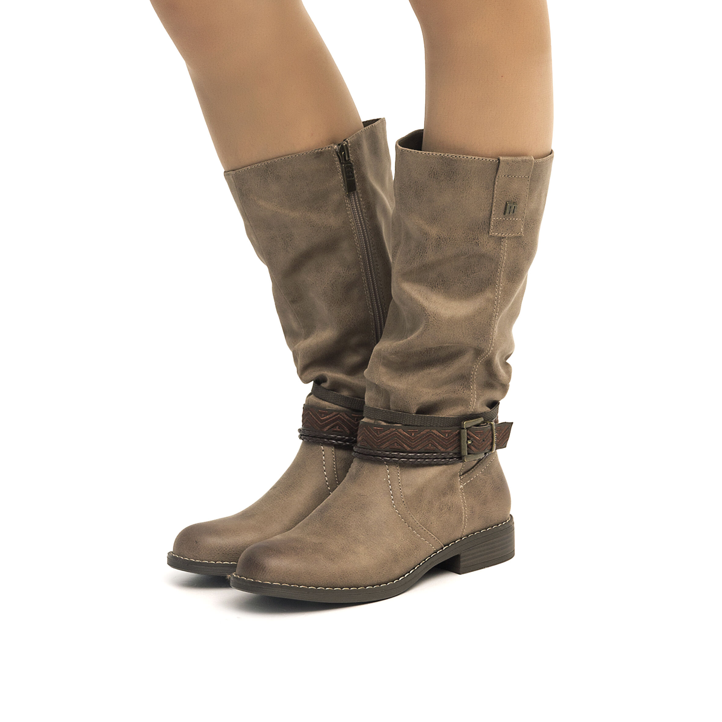 Botas marrones sales mujer planas